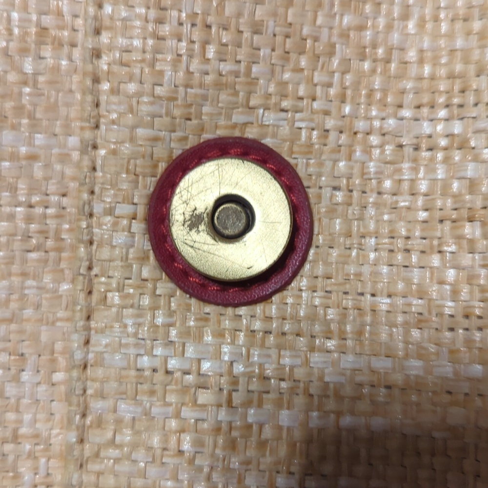 Small Mini straw like material Etienne Aigner bag purse - Picture 8 of 11